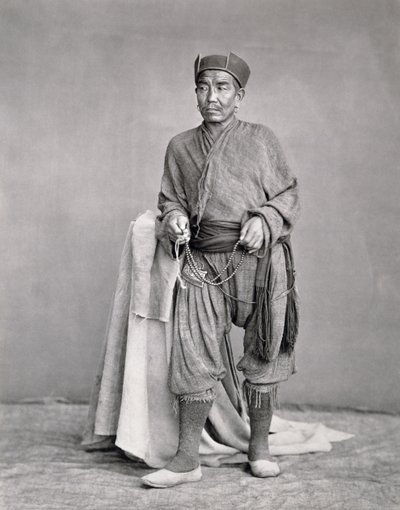 Tibetan Lama, Tibet by Charles Shepherd